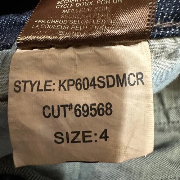 Kut From the Kloth Bootcut Jeans Womens 4 Dark Wash Mid Rise Embroidered Stretch - Picture 10 of 14